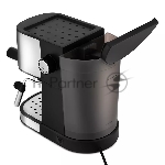 Кофеварка рожковая Kitfort KT-753 черный/нержавеющая сталь, молотый, 1 л, 850 Вт, 15 Бар