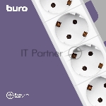Сетевой фильтр Buro BU-SP1.8_USB_2A-W 1.8м (6 розеток) белый (коробка)