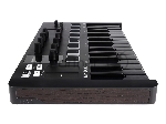 Клавиатура MIDI [231503] Arturia [MiniLAB 3 Deep Black] 25 клавиш, 8 энкодеров, 8 RGB пэдов, 8 фейдеров, дисплей, сенсорные регуляторы Pitch/Modulation, MIDI-выход, 1/4" Jack вход педали, режим Chord, арпеджиатор, USB-C