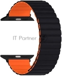 Силиконовый ремешок для Apple Watch 38/40/41 mm LYAMBDA ACRUX DSJ-30-40-BO Black/Orange