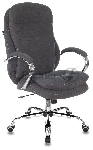 Кресло руководителя Бюрократ T-9950SL Fabric серый Alfa 44, крестовина металл хром
