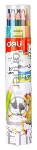 Карандаши цветные Deli EC112-12 Enovation трехгран. пластик 12цв. карт.тубус (12шт)