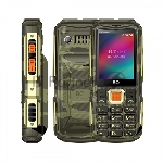 Мобильный телефон BQ 2410L Tank Power 4G камуфляж/золотистый