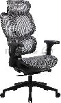 Кресло компьютерное Cactus CS-MC555-GY черный/серый, сетка