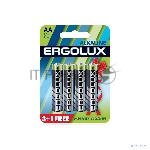 Батарейка Ergolux Alkaline LR6 BL 3+1 (FREE) (LR6 BL3+1, 1.5В) (4 шт. в уп-ке)