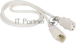 Шнур питания Lanmaster LAN-PP13/14-10-WH C13-С14 проводник.:3x0.75мм2 10м 220В 10А белый