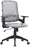 Кресло компьютерное Cactus CS-MC313-BKGY черный/серый, сетка/ткань
