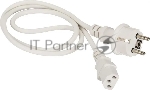 Шнур питания Lanmaster LAN-PP13/SH-10-WH C13-Schuko проводник.:3x0.75мм2 10м 220В 10А белый
