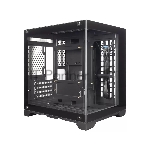 Компьютерный корпус 1STPLAYER MEGAVIEW MV5-T Black / mATX / MV5-TP-BK