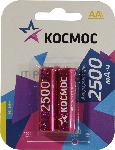 Аккумулятор R6 NI-MN 2500мА.ч BP-2 Космос KOCR6NIMH2500MAH2BL (ЦЕНА за 1 аккум., в блистере - 2 шт.)