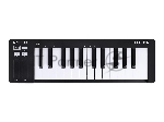Клавиатура MIDI [231512] Arturia [MicroLab 3 Black] 25 клавиш, чувствительных к скорости нажатия, сенсорные полосы pitch и modulation, режим игры аккордами, разъем для подключения педали, type-c, ПО: Analog Lab Intro, Ableton Live Lite. Цвет - черный.