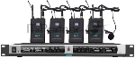 Микрофонная система DSPPA D5842 беспроводная True Diversity UHF (4 микрофона клипсового типа)