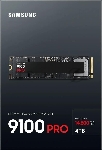 Твердотельный диск 4TB Samsung 9100 PRO, M.2, PCI-E 5.0 x4, TLC 3D NAND [R/W - 14800/13400 MB/s]