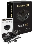 Блок питания 650W ExeGate 80 PLUS® GOLD 650VSP FС (ATX3.0, APFC, КПД 90% (80 PLUS Gold), 120mm fan, 24pin, 2x(4+4)pin, PCIE5.0/12VHPWR, 2xPCI-E, 6xSATA, 3xIDE, 1xFDD, Full Cable Management, black, Color box)