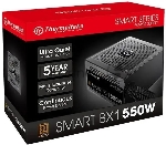 Блок питания 550W Thermaltake Smart BX1 SE 550W (ATX, APFC, 20+4 pin, 120mm fan, PCI-E 6+2Px2, 4xSATA) (PS-SPD-0550NNSABE-2)