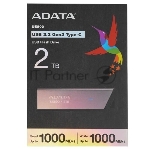 Флеш диск ADATA Elite UE800, 2ТБ, USB 3.2/TypeC, R/W 1000/1000 МБ/с, серый