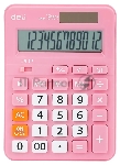 Калькулятор настольный Deli EM210FPINK розовый 12-разр.