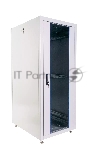 Шкаф телекоммуникационный напольный ЦМО ШТК-Э, IP20, 30U, 1454х600х1000 мм (ВхШхГ), дверь: стекло, боковая панель: сплошная, разборный, цвет: серый