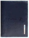 Кошелек мужской Piquadro Blue Square PU1393B2/BLU2, натур.кожа, темно-синий