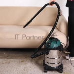 Строительный пылесос Zitrek ZKVC1500-15S серебристый/зеленый, 1500 Вт, уборка сухая, пылесборник контейнер, 15 л