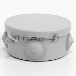 Коробка распределительная ОП 85х40мм 4 каб. вводов IP54 сер. (круг.) TOKOV ELECTRIC TKE-KR-85-40-C06