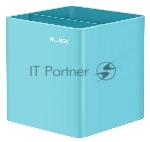 Подставка Deli ENS011blue Nusign 2отд. для письменных принадлежностей 84х84х86мм синий пластик