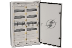 Корпус металлический IEK TITAN 5 ЩРв-120 (2х60) 880х625х130мм IP31 серый (одна дверь)