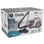 Пылесос DELTA DL-0853 бежево-розовый, 400/2400 Вт, уборка сухая, пылесборник контейнер, 4 л