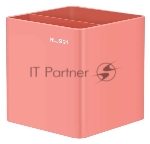 Подставка Deli ENS011PINK Nusign 2отд. для письменных принадлежностей 84х84х86мм розовый пластик