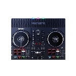 Контроллер DJ [PARTYMIXLIVEXEU] Numark [Party Mix Live] 2-х канальный, 2 сенсорных джога, 24-битный аудиоинтерфейс, 3,5 мм стерео выход, выход на наушники, встроенные динамики, RGB лампы, ПО Serato DJ Lite