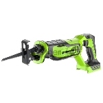 Пила сабельная аккумуляторная GreenWorks GPT-BLRS-1, 24V, без АКБ и ЗУ (1200607)