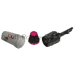 Пылесос вертикальный JVC JH-VS106 черный, питание от сети, 130 Вт, уборка сухая, пылесборник 1.2 л.