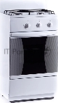 Плита газовая Flama CG 3202 W/B белый, конфорок 2 шт, духовка 30 л, 50 см x 85 см x 38 см