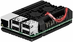 Корпус ACD RA503 Aluminum Case with Double Fans for Raspberry Pi 4B, Black