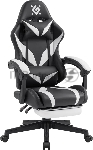 Кресло игровое Defender Aspect черный/белый, класс 4, PU, подножка
