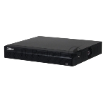Видеорегистратор IP 16-канальный DAHUA 4K и H.265+. Входящий поток до 160Мбит/с; сжатие: H.265+, H.265, H.264+, H.264; разрешение записи до 12Мп; накопители: 1 SATA III до 20Тбайт; воспроизведение: 8к