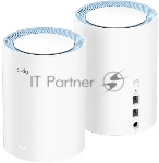 Бесшовный Mesh роутер Cudy M1200 (M1200 2-PACK) AC1200 Wi-Fi белый (упак.:2шт)