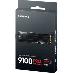 Твердотельный диск 4TB Samsung 9100 PRO, M.2, PCI-E 5.0 x4, TLC 3D NAND [R/W - 14800/13400 MB/s] с радиатором