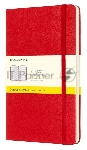 Блокнот Moleskine CLASSIC QP061R Large 130х210мм 240стр. клетка твердая обложка фиксирующая резинка красный
