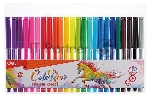 Фломастеры Deli EC10023 ColoRun Вентилируемый 24цв. пакет с европодвесом