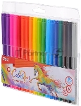 Фломастеры Deli EC10013 ColoRun Вентилируемый 18цв. пакет с европодвесом