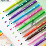 Фломастеры Deli EC10010 ColoRun Вентилируемый 18цв. коробка с европодвесом