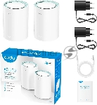 Бесшовный Mesh роутер Cudy M1300 (M1300 2-PACK) AC1200 10/100/1000BASE-TX/Wi-Fi белый (упак.:2шт)