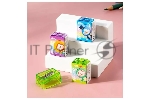 Точилка для карандашей ручная Deli EH552 Little Singer 1 отверстие пластик ассорти коробка