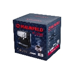 Кофеварка рожковая Maunfeld MF-734BK чёрный, исп. кофе - молотый/чалды, 1.5 л, 850 Вт, 15 Бар