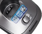 Телефон беспроводной (DECT) Panasonic KX-TG2511RUM (металик) {АОН, Caller ID,спикерфон на трубке,переход в Эко режим одним нажатием}
