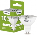 Лампа LED MR16 IEK LL-MR16-10-230-40-GU5-G софит 10Вт 230В 4000К GU5.3 GENERICA