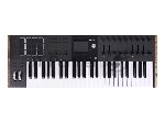 Клавиатура MIDI [231622] Arturia [KeyLAB 49 MK3 Black] 49 клавиш, полувзвешенная механика, дисплей, 12 пэдов, 9 фейдеров, 9 поворотных регуляторов, 3 входа для подключения педалей, MIDI in/out, USB-C