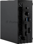 Компьютер платформа для ПК Asus MINI PC BAREBONE Ultra-compact Intel Core i7-13700H Processor, 35W TDP, Iris Xe Graphics, 2xDDR5 SO-DIMM (Max.32GBx2), 1xM.2 2280 PCIe Gen4x4 (support 256GB-2TB), 1x2.5" SATA 6Gb/s (supports 1TB), 2xUSB 3.2 Gen2 Type-C, 3xUSB 3.2 Gen2 Type-A, Audio Jack, Kensington Lock(side), 2xHDMI, DisplayPort, Padlock ring, Wi-Fi 6E (Gig+), Bluetooth 5.2, RJ45 2.5G Intel LAN, 120W Power Adapter, EU Cord, ECO Black, non-logo, PN64-B-S7286MD