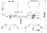 Кресло детское Бюрократ CH-W201NX Sticks 08 фиолетовый, крестовина пластик